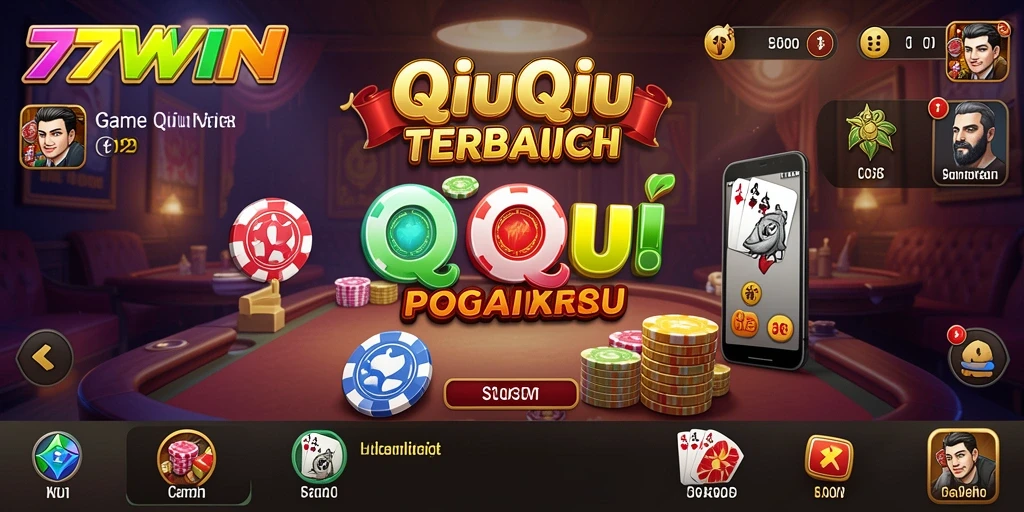 Gameplay QiuQiu yang seru di 77WIN dengan tampilan yang menarik.