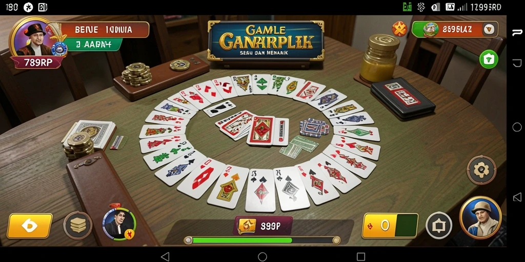 Tampilan gameplay Gaple yang seru dan interaktif.