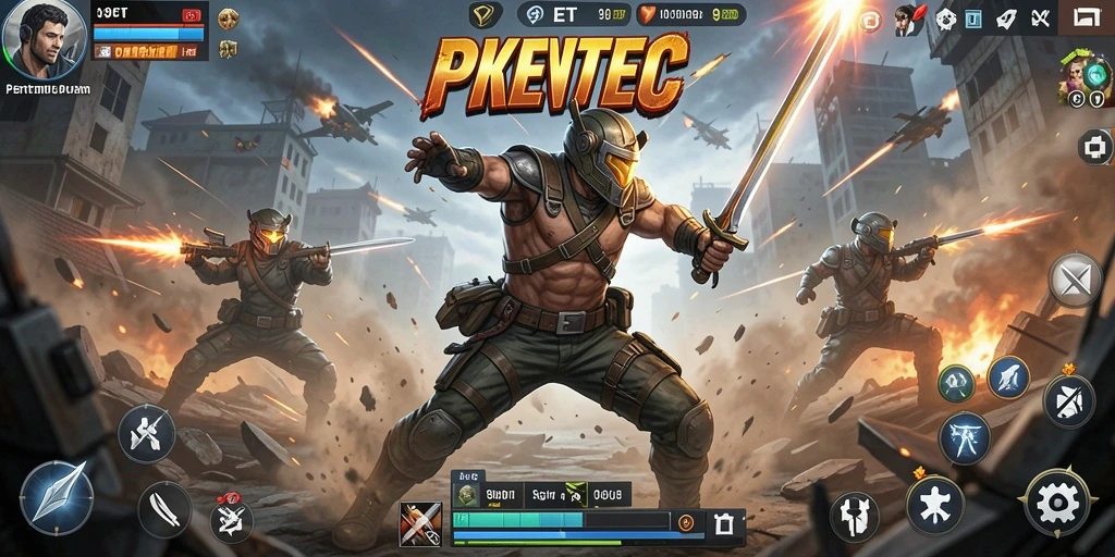 Tampilan gameplay seru dari pertempuran di 9ET.