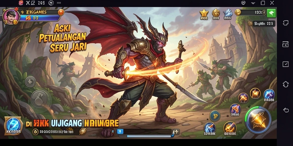 Tampilan gameplay 9ZKGAMES dengan aksi mendebarkan.