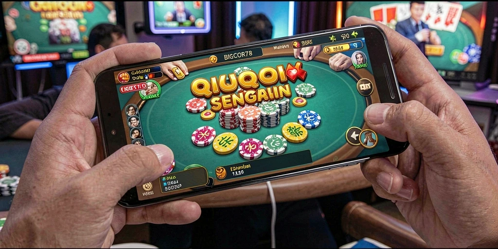 Tampilan utama gameplay QiuQiu yang menegangkan di BIGCOR78.