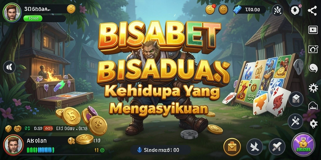 Tangkapan layar utama BISABET menampilkan aksi gameplay yang seru.