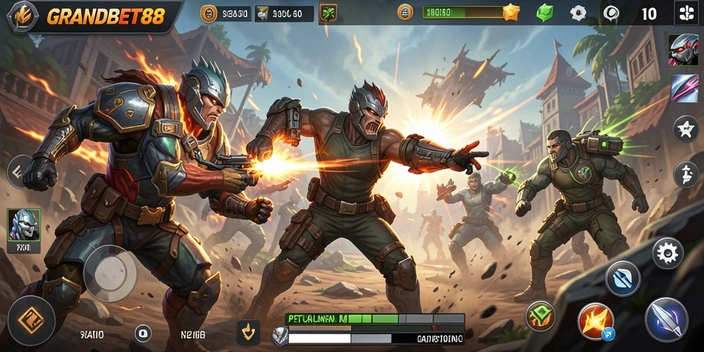 Tampilan gameplay Action yang mendebarkan dan grafis memukau.