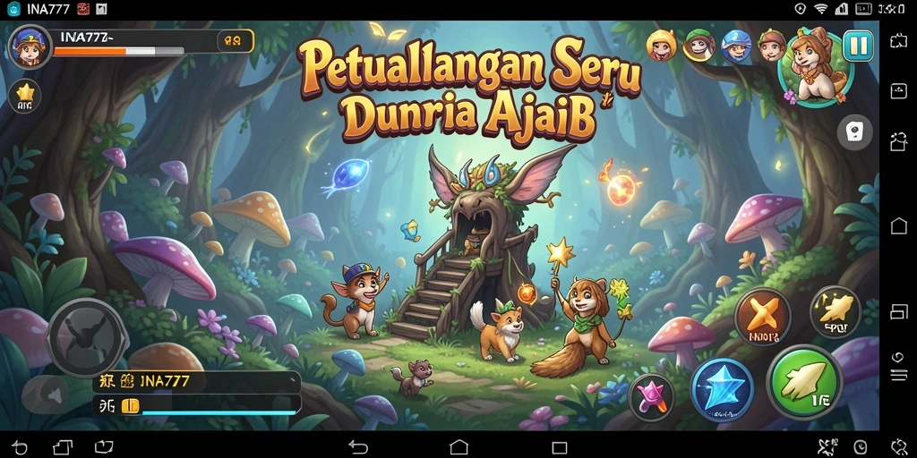 Screenshot yang menunjukkan gameplay petualangan seru di INA777.