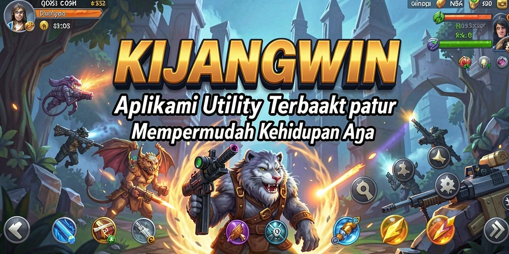 Screenshot utama KIJANGWIN yang menunjukkan antarmuka aplikasi Utility.