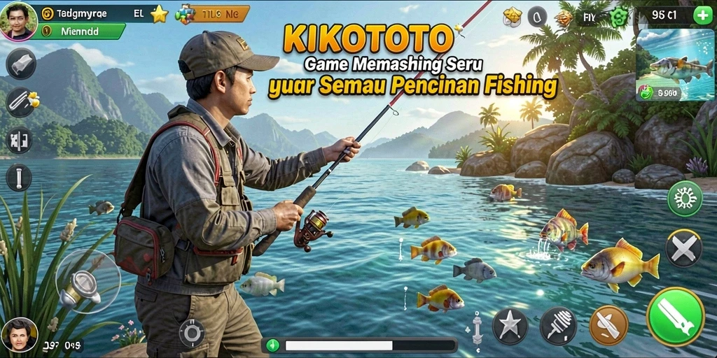 Tangkapan ikan yang luar biasa dalam gameplay KIKOTOTO.