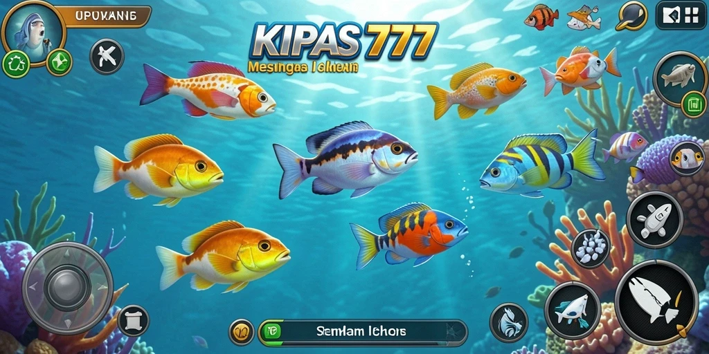 Tampilan menarik dari gameplay KIPAS777 dalam menembak ikan.