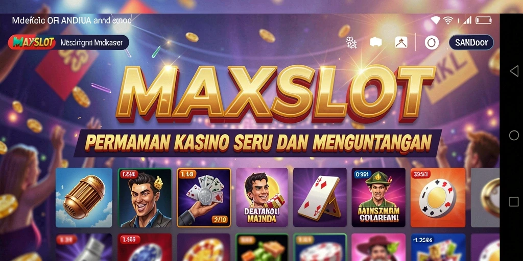 Tampilan gameplay menarik dari MAXSLOT yang penuh warna.