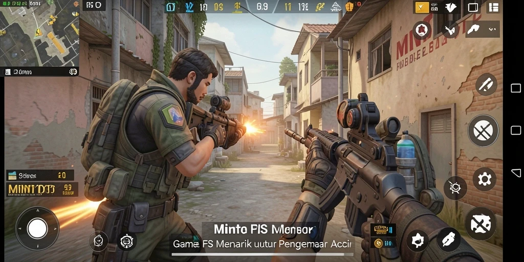 Gameplay intens dalam MINTOTO menunjukkan aksi pertempuran FPS yang seru.