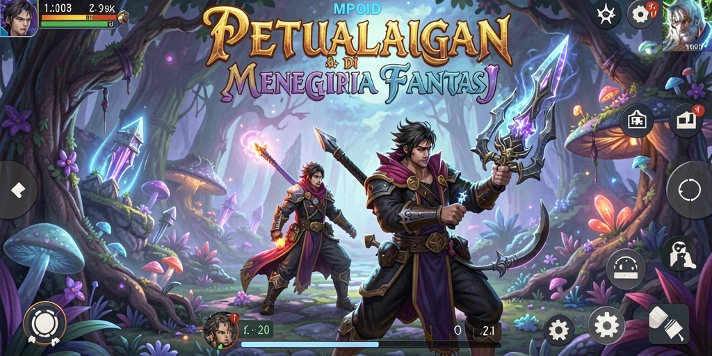 Tangkapan layar MPOID yang menunjukkan aksi petualangan seru.