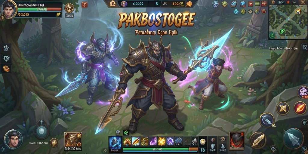 Gameplay seru dalam PAKBOSTOGEL yang menampilkan petualangan MMORPG.