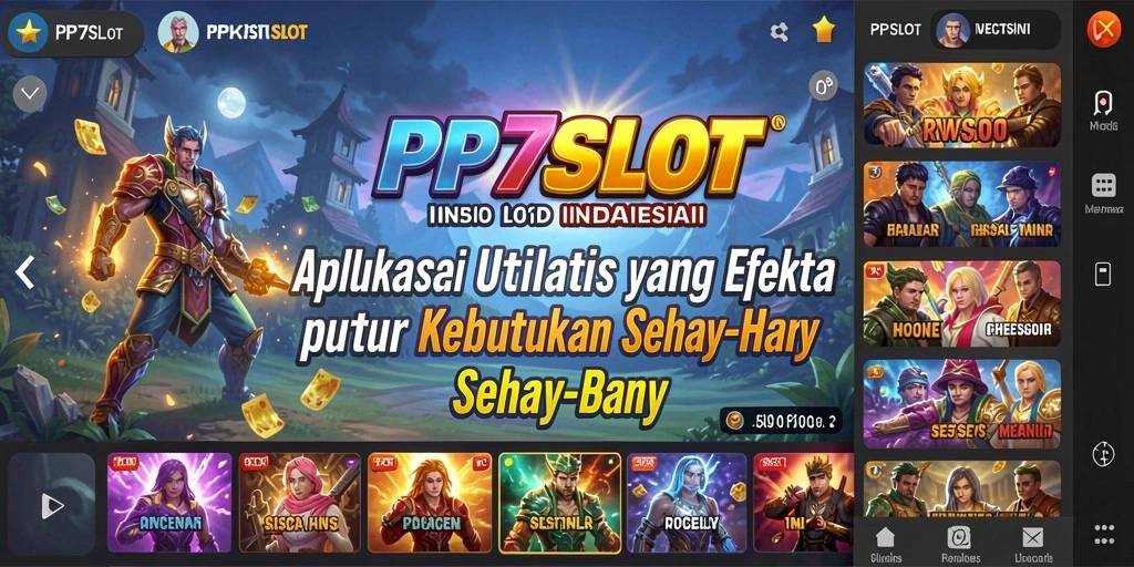 Tampilan antarmuka PP7SLOT menunjukkan fitur dan kemudahan penggunaan.