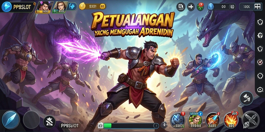 Tampilan gameplay PP8SLOT yang mendebarkan dan penuh aksi.