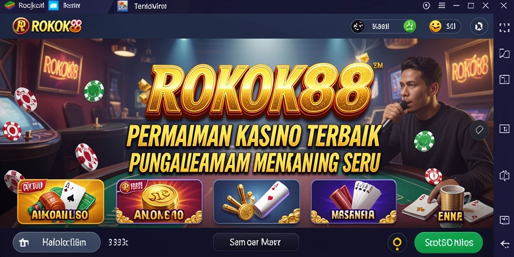 Tampilan permainan ROKOK88 yang menarik dan interaktif.