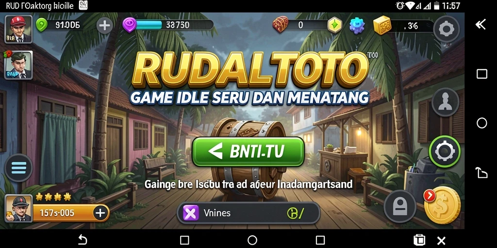 Tampilan gameplay <strong>RUDALTOTO</strong> yang menarik dalam suasana Idle.