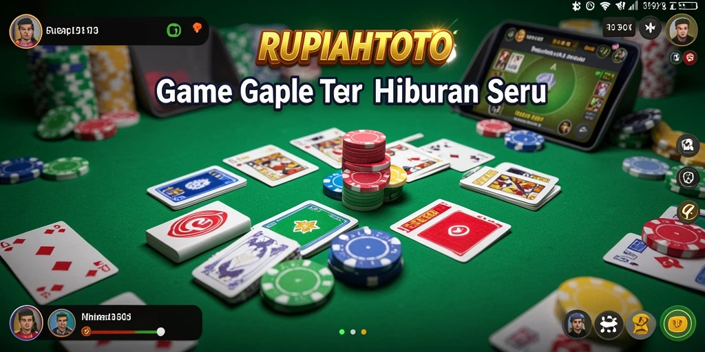 Screenshot gameplay RUPIAHTOTO yang menampilkan keseruan permainan Gaple.