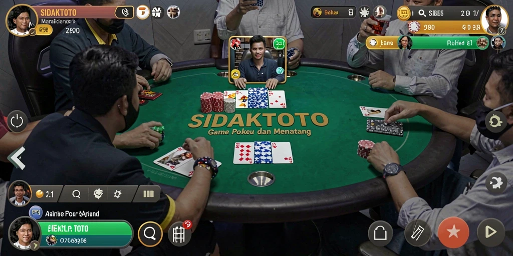 Tampilan gameplay seru dan menegangkan dari SIDAKTOTO.