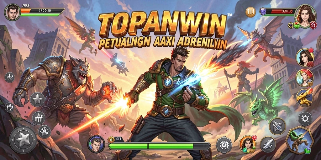Tangkapan layar <strong>TOPANWIN</strong> menampilkan aksi seru dalam pertempuran yang mendebarkan.