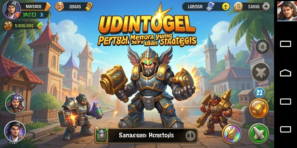 Screenshot tampilan gameplay Tower Defense UDINTOGEL yang menegangkan.