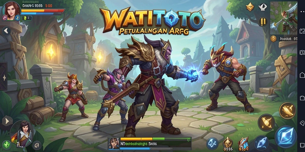 Tampilan seru gameplay WATITOTO dalam petualangan ARPG.