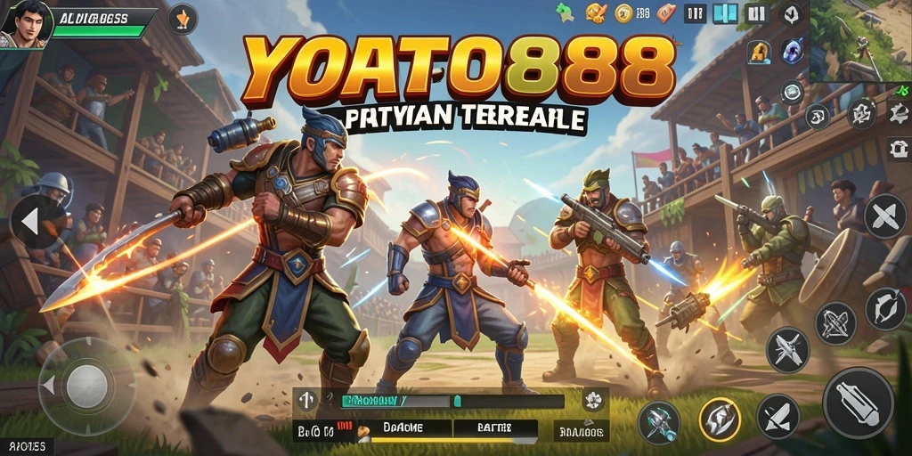 Tangkapan layar utama YOYO88 menampilkan aksinya dalam pertempuran Battle Royale.